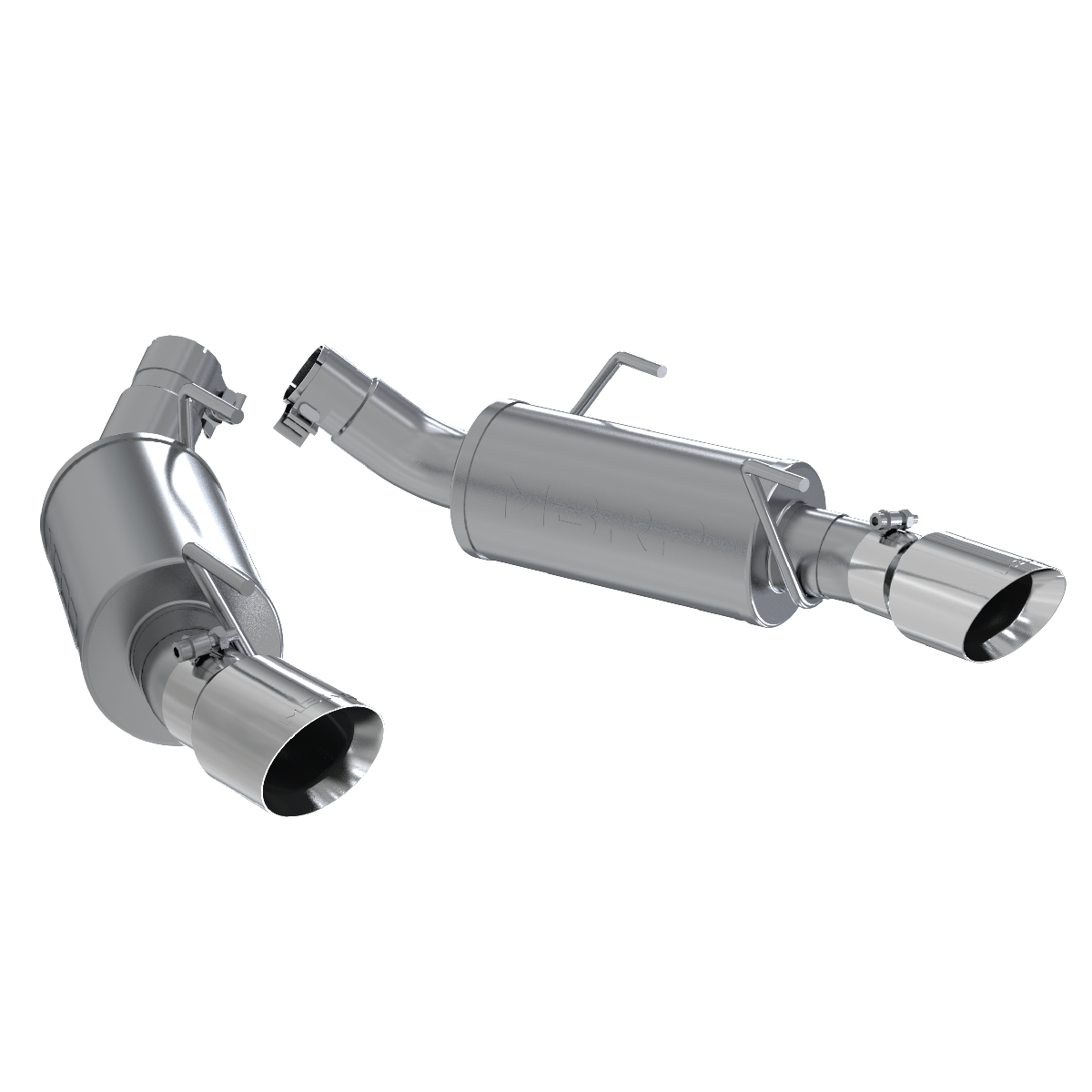 Dual Mufflers Axle Back Split Rear For 05-10 Mustang GT 4.6L MBRP