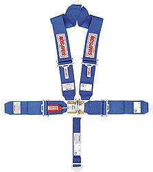 SIMPSON SAFETY Harness - 5 Point - Latch and Link - SFI 16.1 - Pull Down Adjust