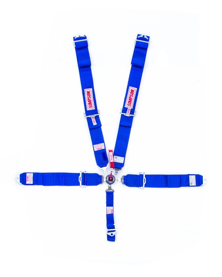 SIMPSON SAFETY Harness - 5 Point - Camlock - SFI 16.1 - Pull Down Adjust - Bolt-