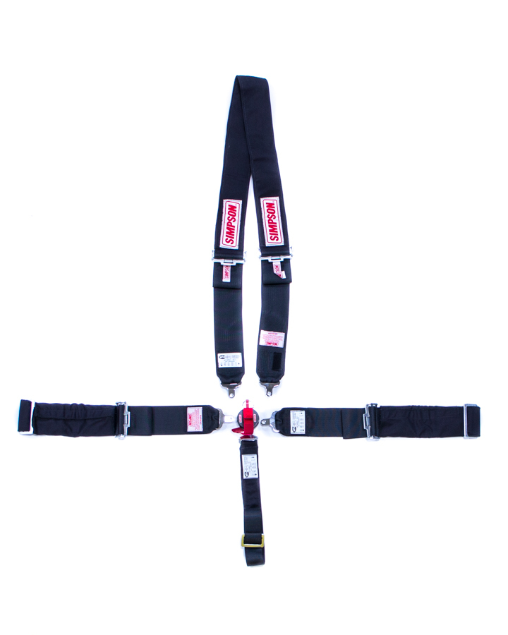 SIMPSON SAFETY Harness - 5 Point - Camlock - SFI 16.1 - Pull Up Adjust - Wrap Ar