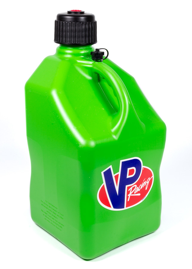 VP FUEL CONTAINERS Utility Jug, 5 gal, 10-1/2 x 10-1/2 x 21" Tall, O-Ring Seal Cap, Screw-On, Vent, Square, Plastic, Green, Each