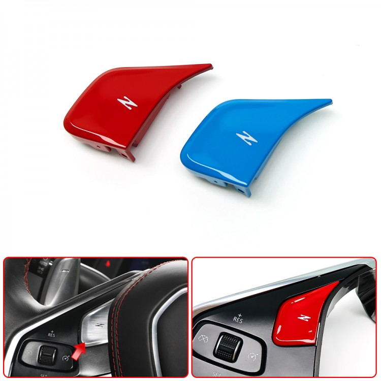 C8 Corvette Stingray Blue/Red Replace Z Button Trim