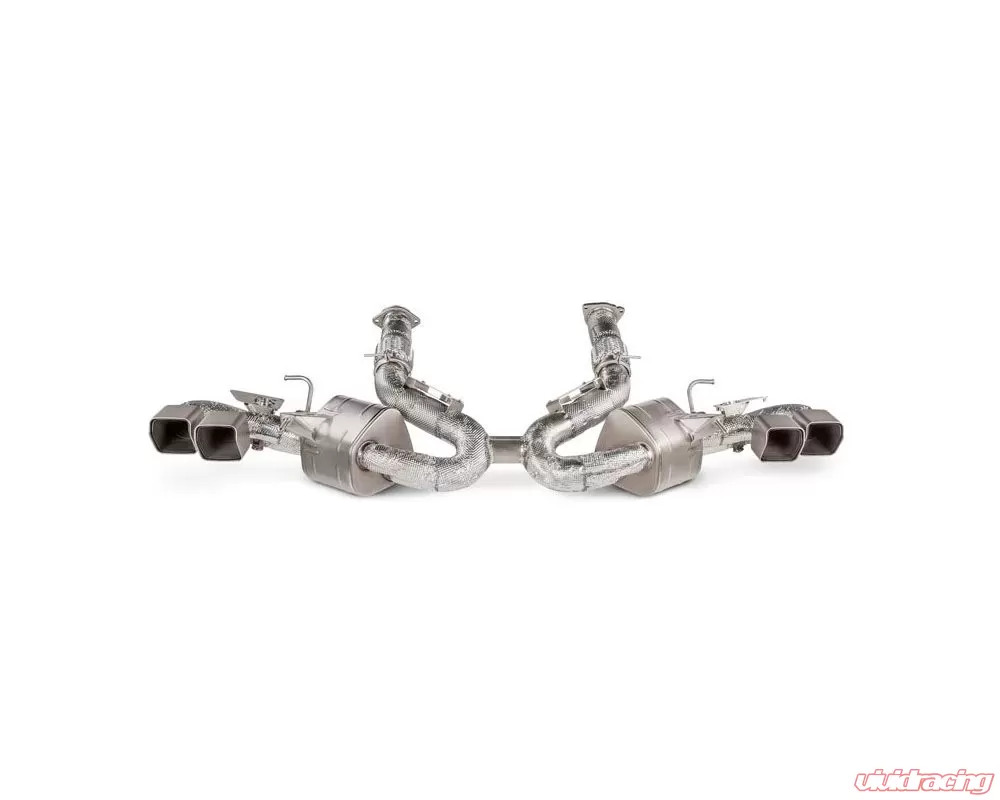 Akrapovic Titanium Slip-On Line Exhaust System w/Titanium Tips Chevrolet Corvette Stingray C8 2020-2024