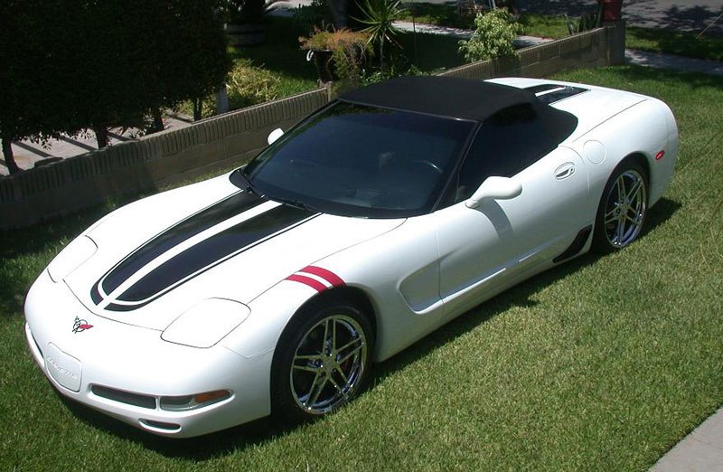 C5 Corvette, CE Stripe, Single Color Stripes Kit - Convertible