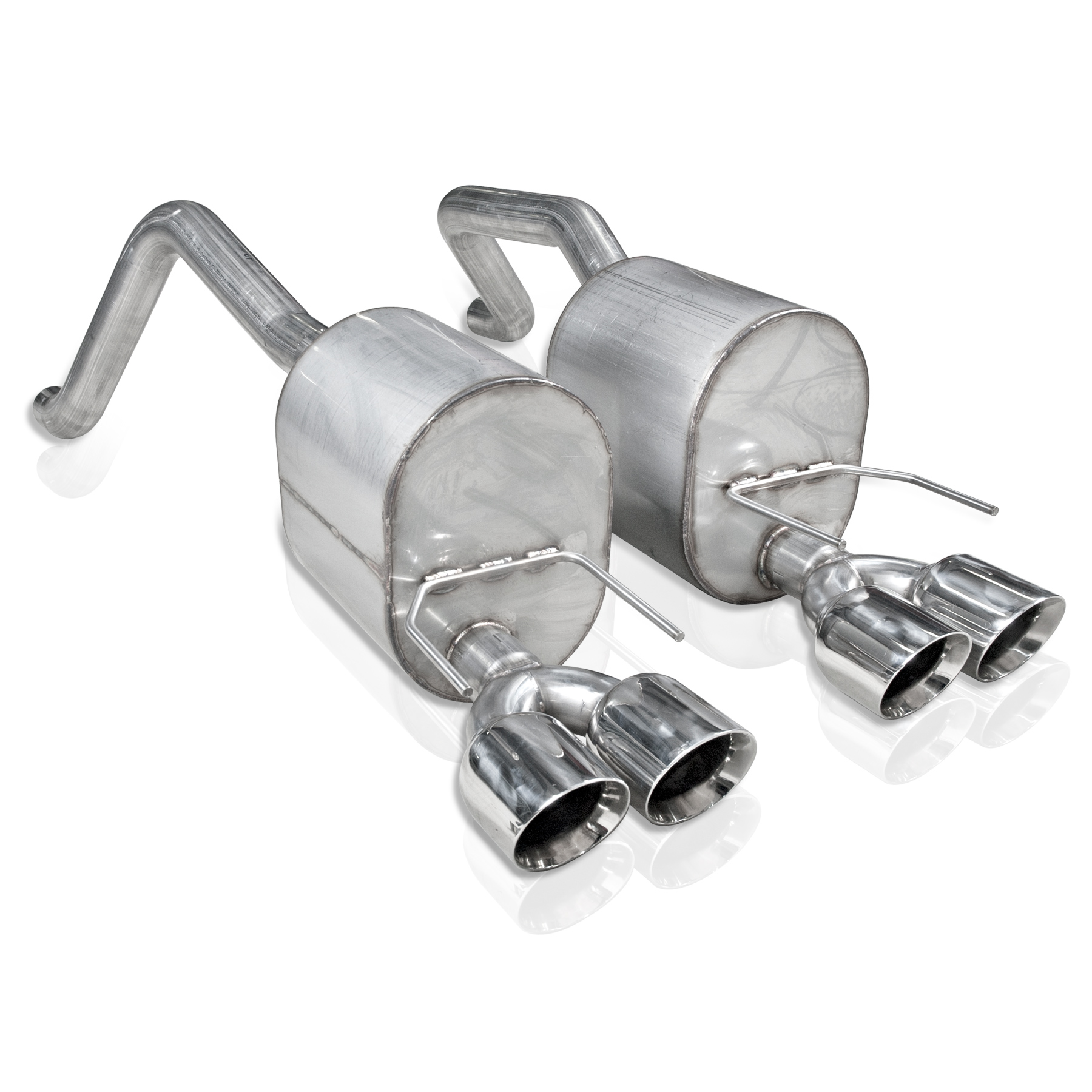 2005-2008 Corvette C6 6.0L, 6.2L, 7.0L SW Axleback Dual Turbo Chambered Mufflers Factory Connect