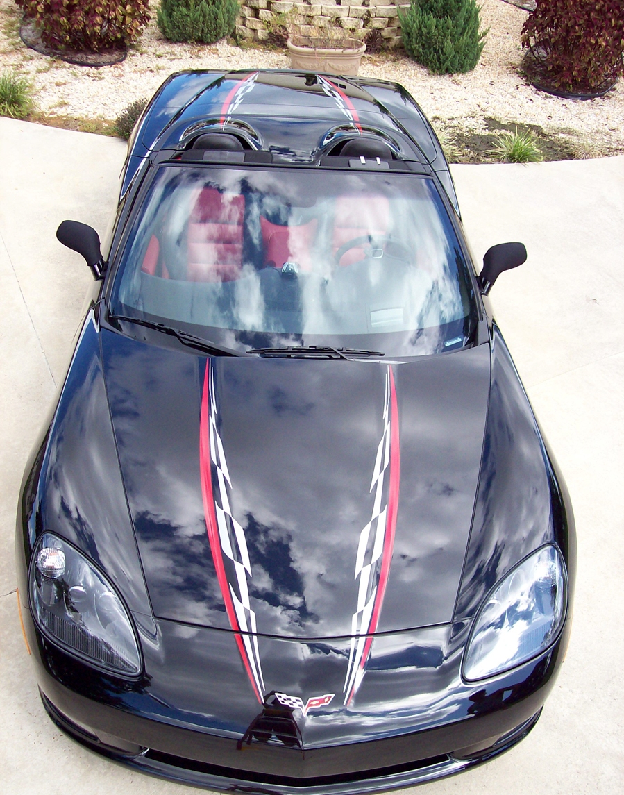 C6 Corvette Hood Super Stripe 2