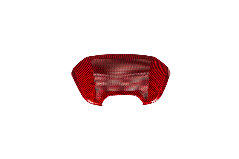 CCS C8 Corvette Red Carbon Fiber Waterfall Speaker Overlay