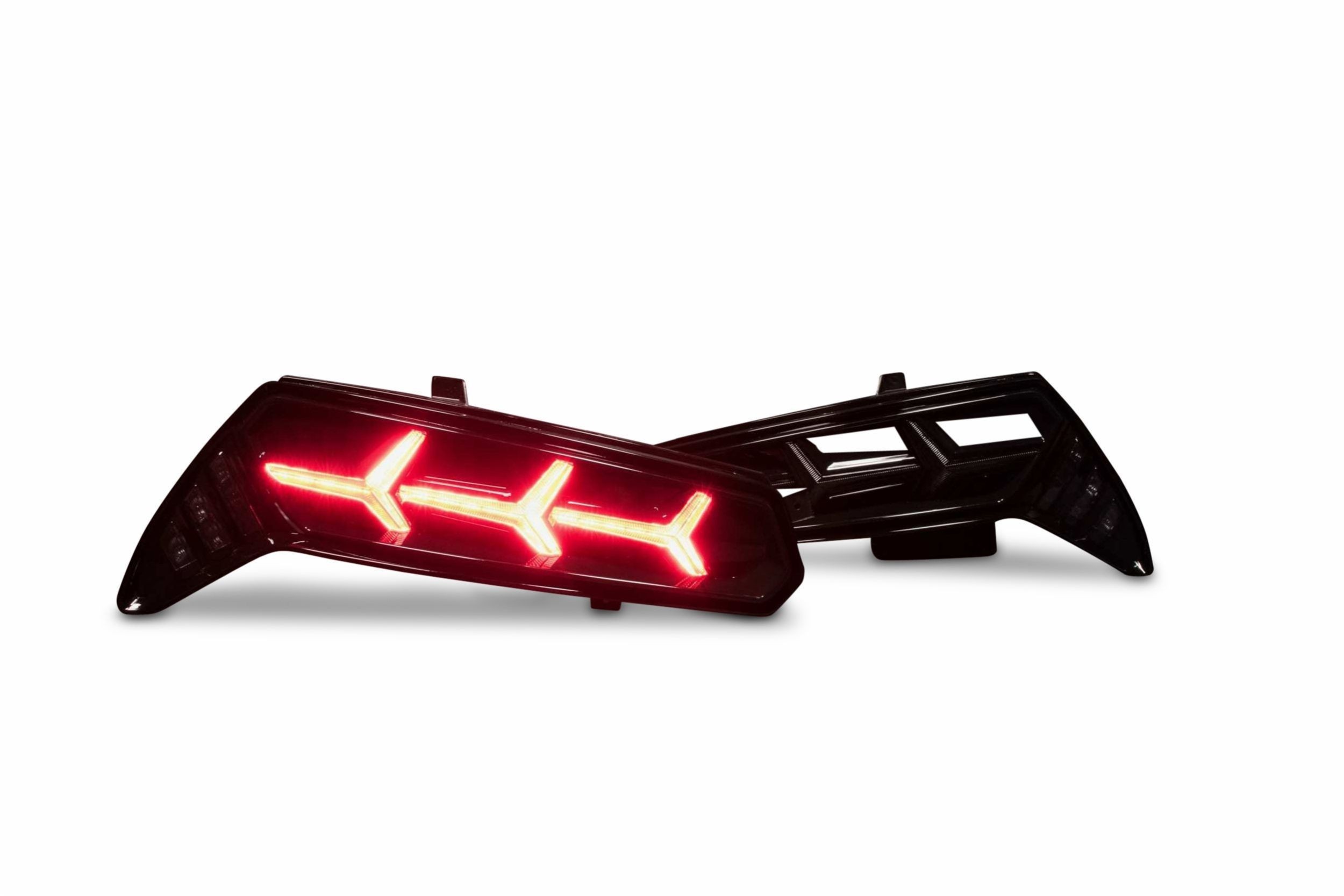 C7 Corvette 2014-19, Morimoto XB LED C7 Taillight Replacement Assemblies, Set of 2, SMOKED