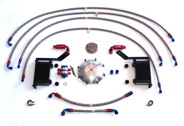 C6 Corvette LG Differential & Transmission Cooler Kit, Complete w.Brackets, Cooler, etc.