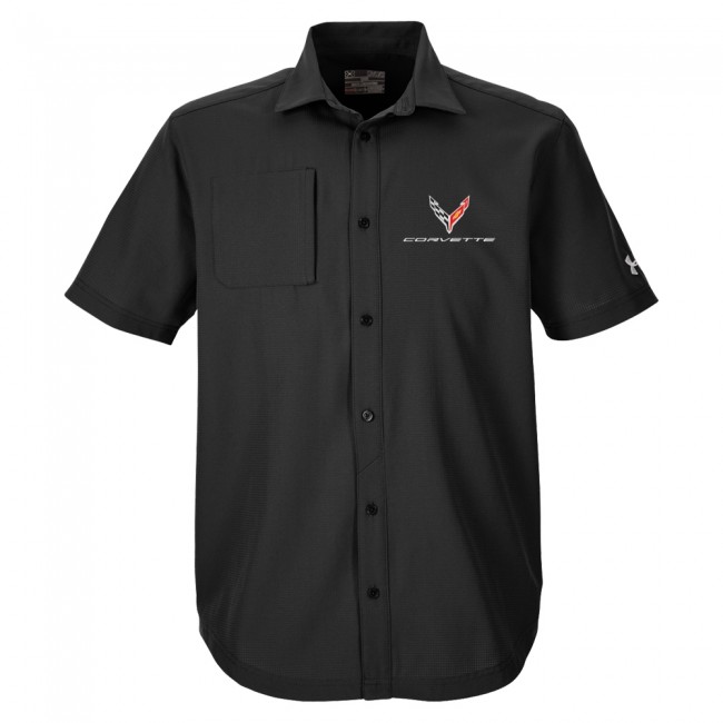 C8 Corvette, Next Generation 2020 Corvette Under Armour® Button-down Shirt