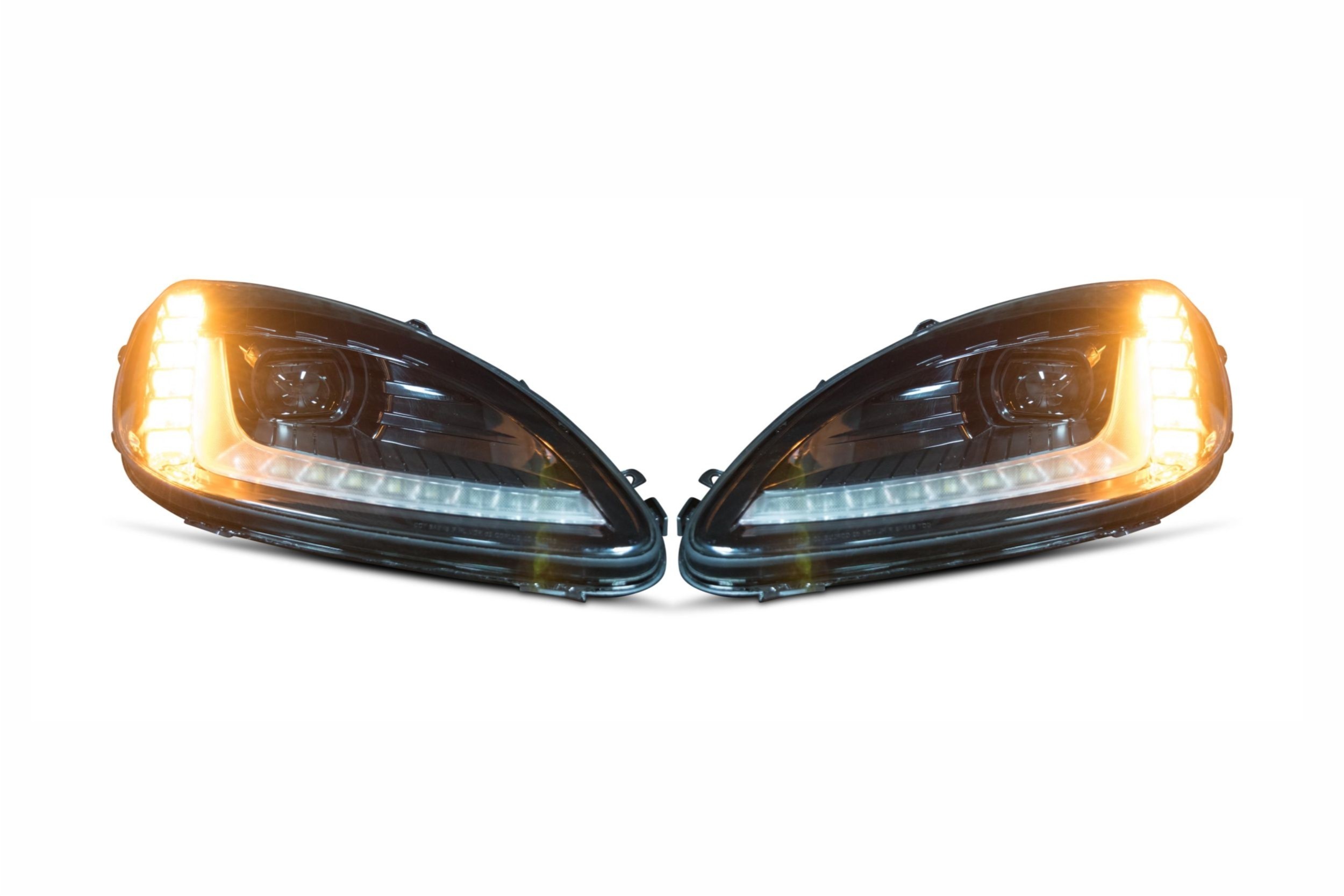 C6 Corvette 05-13, Morimoto XB LED C7 Style Headlight Replacement Assemblies, Set of 2