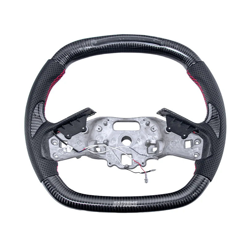 Corvette C8 Carbon Fiber Steering Wheel with LED top Display and Side Grip