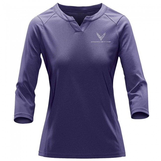 C8 Corvette, Next Generation Corvette 2020 Ladies Stormtech® 3/4 Sleeve Top Shirt