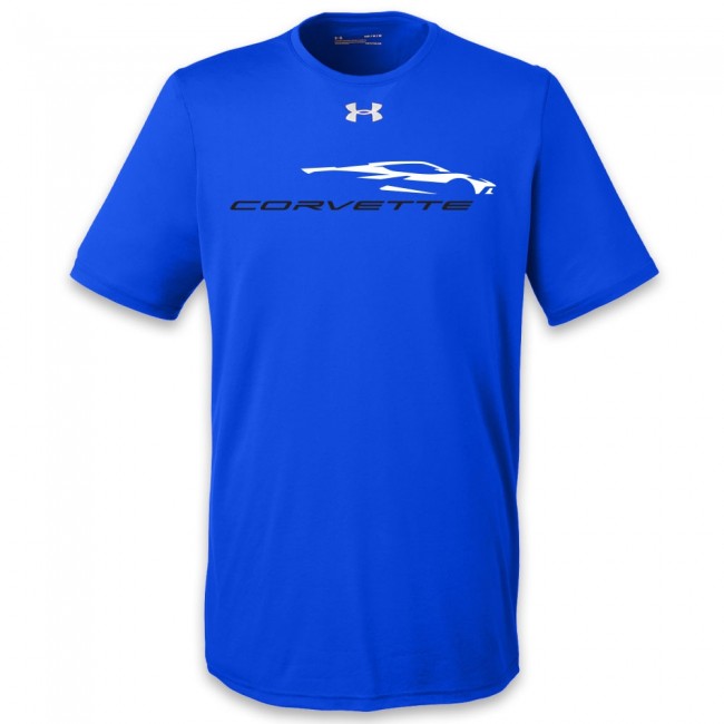 C8 Corvette, Next Generation Corvette 2020 Stingray Gesture Under Armour® Tee - Blue