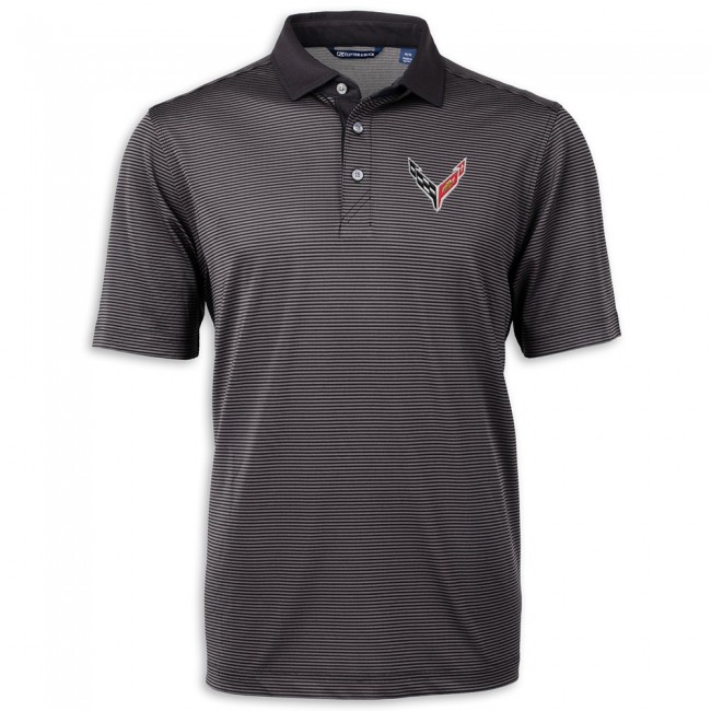 C8 Corvette, Next Generation 2020 Cutter & Buck Micro Stripe Polo