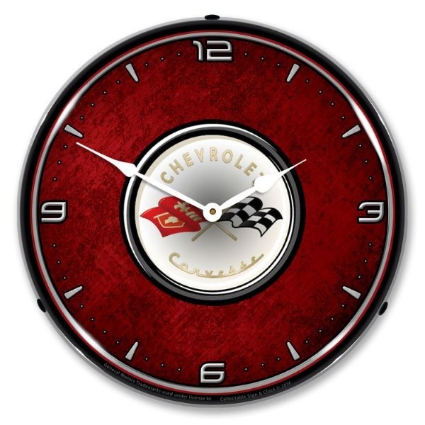 Corvette C1 LED Backlit Clock