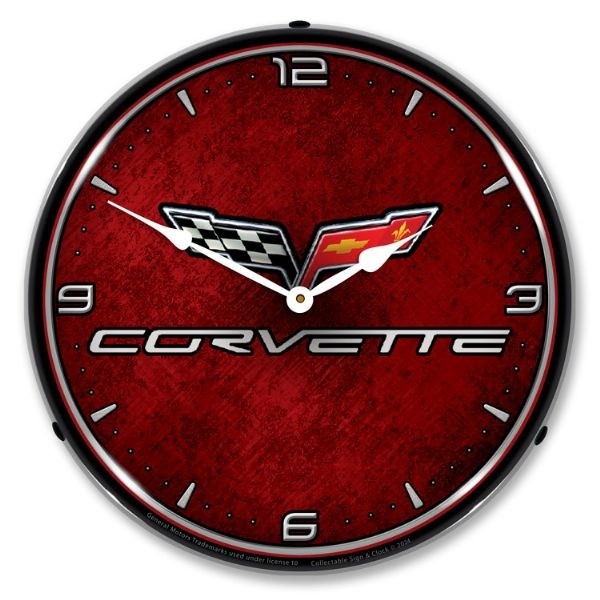 Corvette C6 LED Backlit Clock