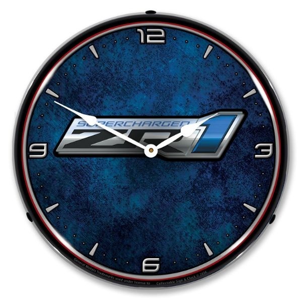 Corvette ZR1 LED Backlit Clock