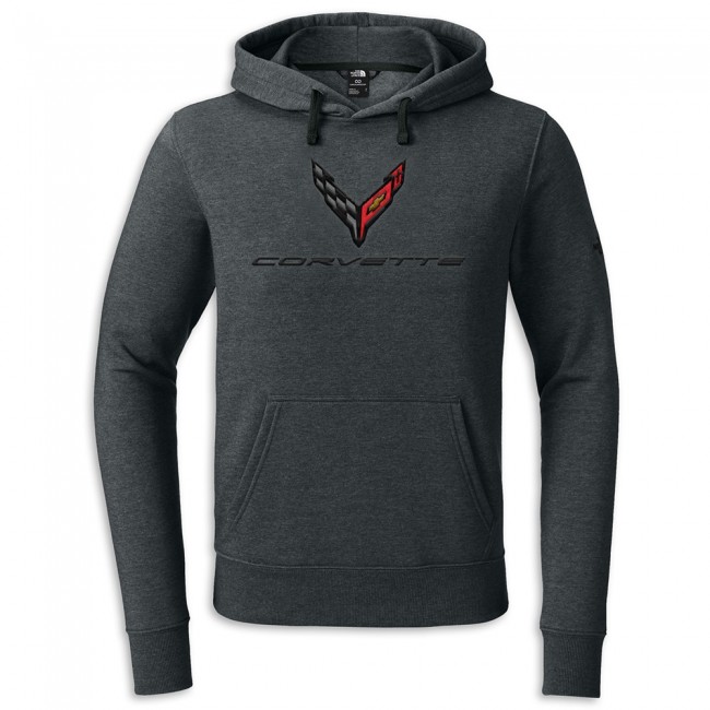 C8 Corvette The North Face Hoodie, Black Heather