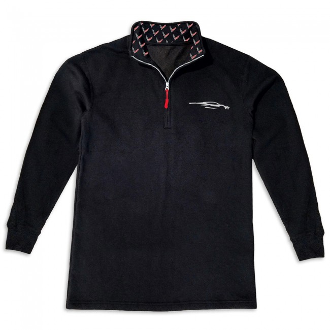 C8 Corvette Quarter-Zip Fleece Black