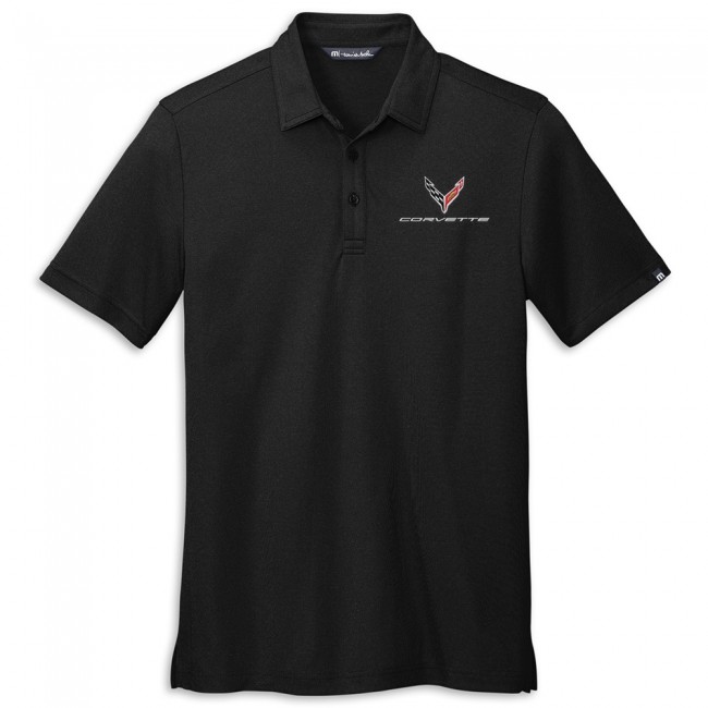 C8 Corvette TravisMathew Performance Polo, Black