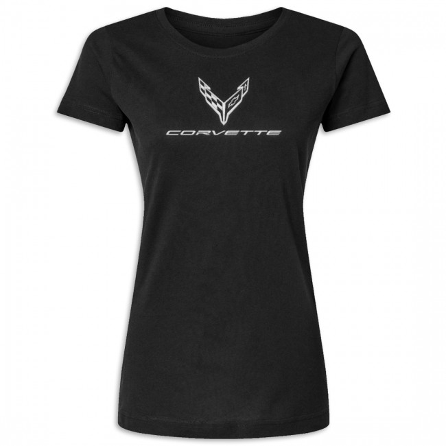 C8 Corvette Corvette Signature Style Tee Black