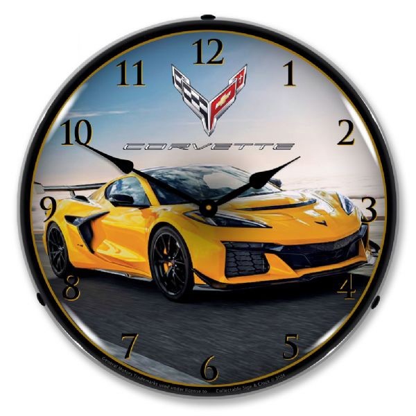 C8 Corvette 2025 Corvette ZR1 14" LED Clock