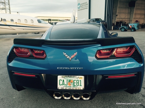 C7 Corvette Stingray, Wide Body Rear Xtreme Spoiler, Extra Large, Fierglass