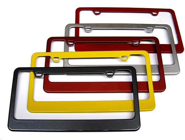 Custom Painted C6 Corvette Body Colored Rear License Plate Frames