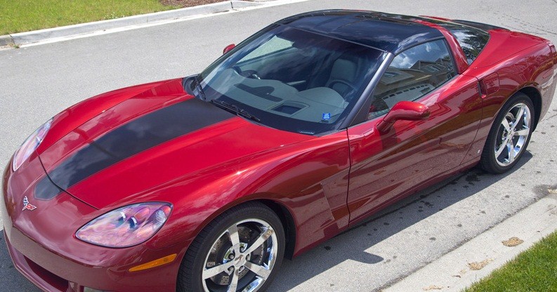 C6 Corvette Hood Stripe - MA Single Color Stripe kit