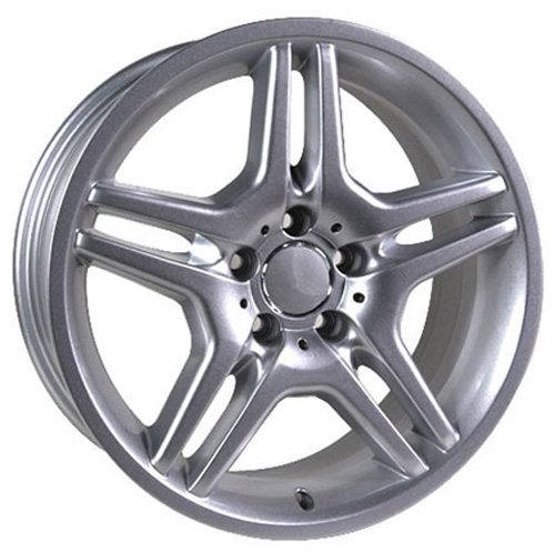 17" Replica Wheel fits Mercedes, Benz C, Class,  MB02 Silver 17x7.5