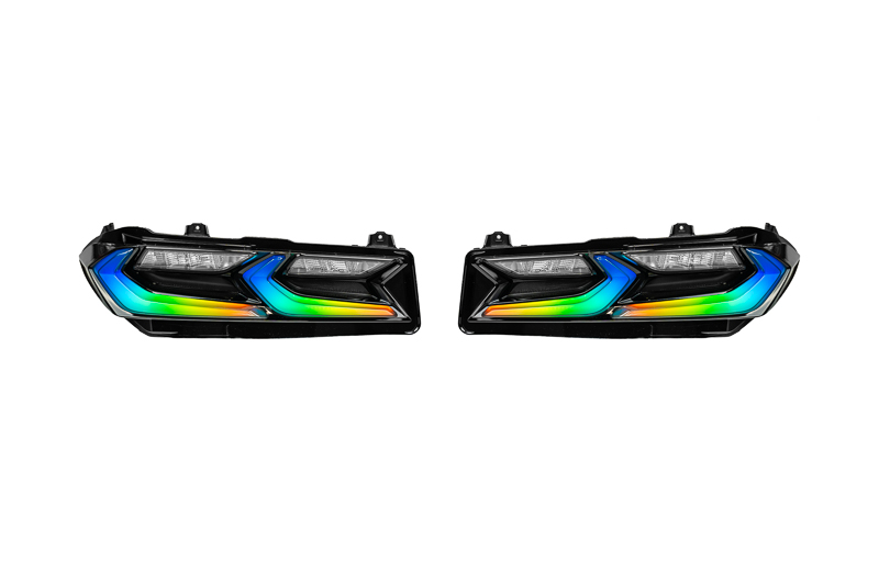 Auto Addict USA Euro Smoke Style RGB LED Taillights Pair Corvette C8 2020-2025