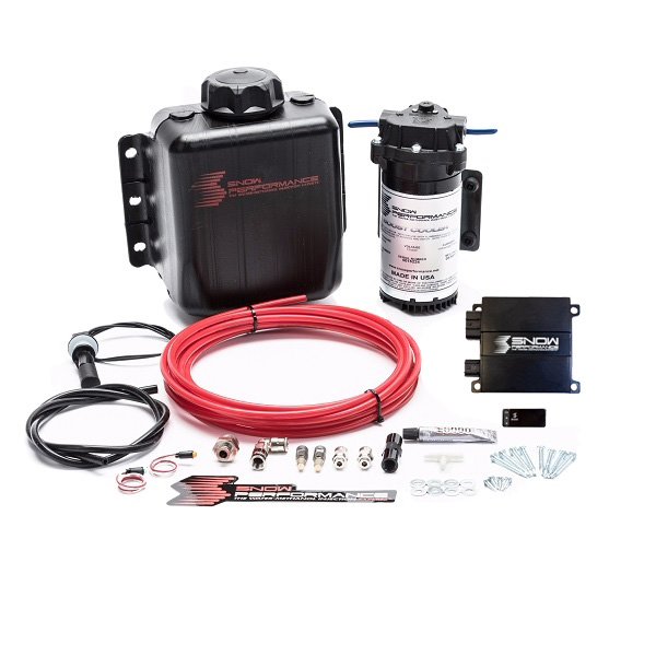 Nitrous Express, Stage 2 Boost Cooler Forced Induction Progressive Engine Mount Water-Methanol Injection Kit Red Hose