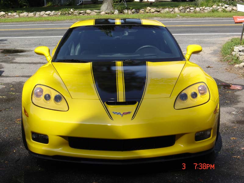 C6 Grand Sport, C6/Z06 Corvette Hood Stripe - ME 1 Stripes, Single Color