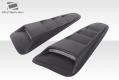 2010-2014 Ford Mustang Duraflex Circuit Window Scoop Louvers - 2 Piece