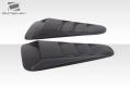 2010-2014 Ford Mustang Duraflex Circuit Window Scoop Louvers - 2 Piece