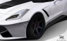 2014-2019 Chevrolet Corvette C7 Duraflex Gran Veloce Wide Body Front Fender Flares- 2 Piece