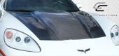 2005-2013 Chevrolet Corvette C6 Carbon Creations DriTech H-Design Hood - 1 Piece