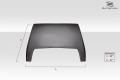 Universal Duraflex Ram Air Type 6 Hood Scoop - 1 Piece