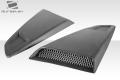 2015-2023 Ford Mustang Duraflex MC Design Rear Window Scoops - 2 Piece (S)