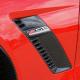 C7 Corvette Z06 WCC Front Carbon Fiber Fender Vents, with Z06 Emblems, Pair