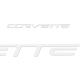 Corvette Vinyl Rear Bumper Insert / Decals Letter Set 2005-2013 C6, Z06, ZR1, Grand Sport 