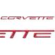 Corvette Domed Bumper Insert/Decals Letter Set 2005-2013 C6, Z06, ZR1, Grand Sport