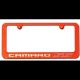 Camaro SS Exterior Custom Painted Color License Plate Frame