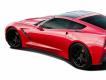 2014-2019 Chevrolet Corvette C7 Duraflex Apex Side Splitters - 2 Piece