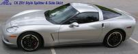 C6 Corvette, ZR1 Style, Front Splitter / Spoiler Matte Black Finish