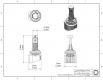 9006 SLF LED Cool White Single Diode Dynamics