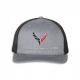 C8 Corvette Corvette Mesh Back Cap Heather Gray/Black